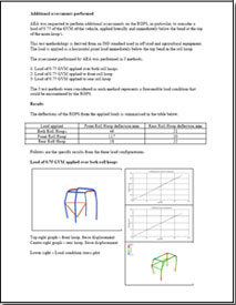 FEA ROPS analysis report - Ford Ranger Dual Cab